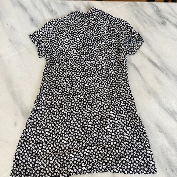 Reformation Black and White Floral Button Up Dress | Size Small - Picture 8 of 8